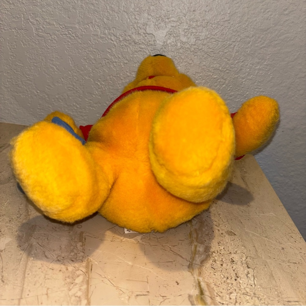 Vintage Disney's Winnie The Pooh 1994 Teddy Bear Plush With Honey Pot Mattel - Picture 8 of 9